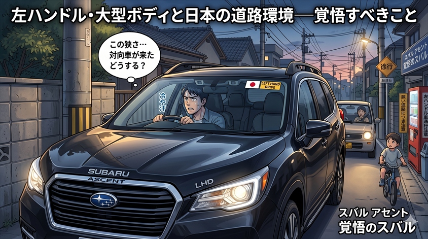 左ハンドル・大型ボディと日本の道路環境—覚悟すべきこと