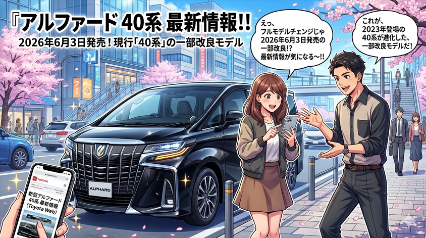 アルファード 40系 最新情報｜現行モデルと一部改良の位置づけ