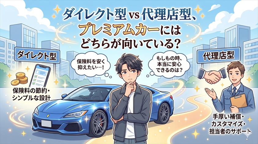 ダイレクト型 vs 代理店型、プレミアムカーにはどちらが向いている?
