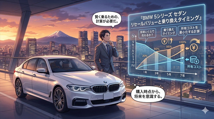 BMW 5シリーズ セダンのリセールバリューと乗り換えタイミング