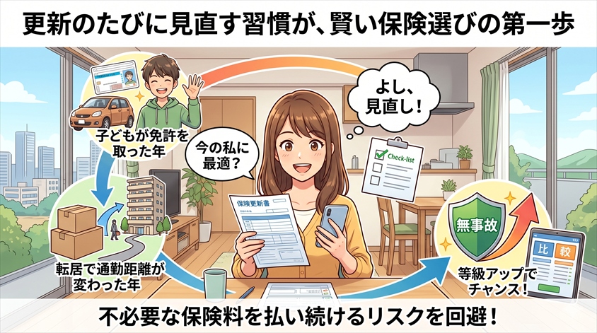 更新のたびに見直す習慣が、賢い保険選びの第一歩