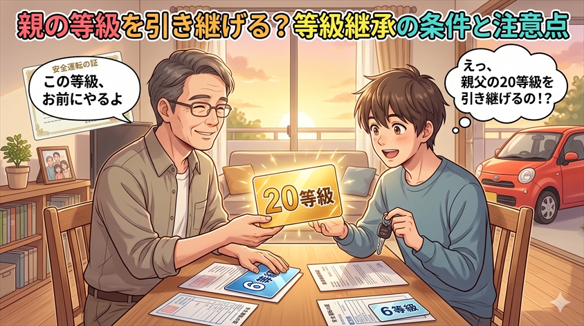 親の等級を引き継げる?等級継承の条件と注意点