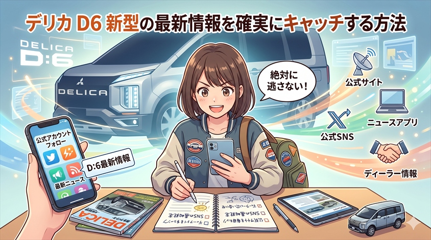 デリカ D6 新型の最新情報を確実にキャッチする方法