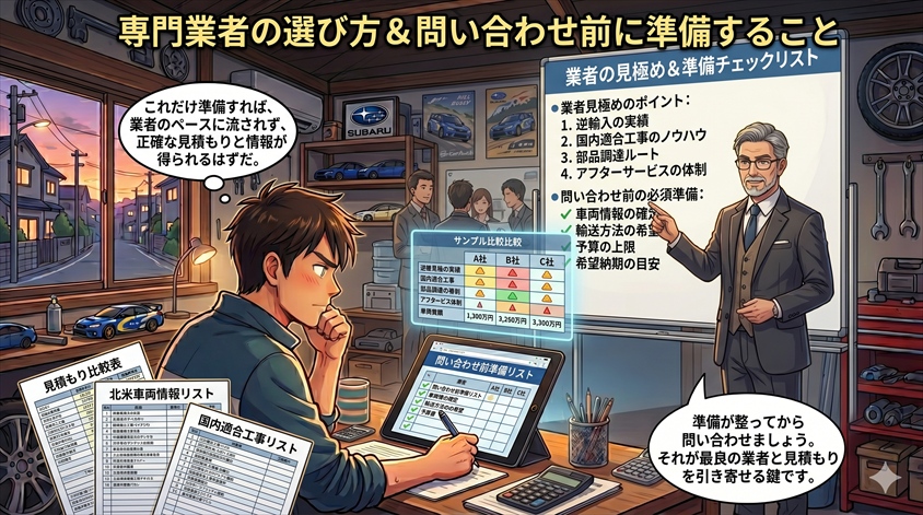 専門業者の選び方と問い合わせ前に準備すること