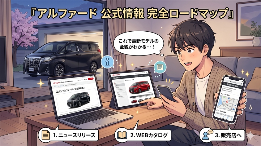 アルファード WEBカタログ・公式情報の確認方法