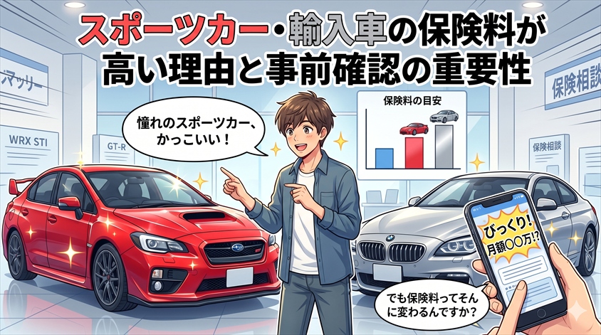 スポーツカー・輸入車の保険料が高い理由と事前確認の重要性