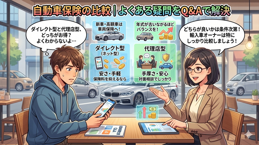 自動車保険の比較｜よくある疑問をQ&Aで解決