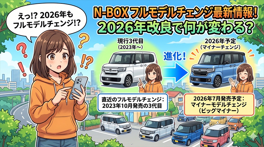 N-BOXフルモデルチェンジ最新情報！2026年改良で何が変わる？