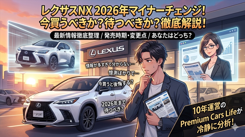 レクサスNX マイナーチェンジ2026【最新情報】発売時期・変更点・今買うべきか徹底解説