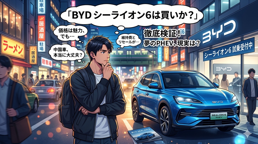 BYD シーライオン6は買いか？価格・維持費・リセールを徹底検証