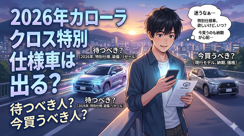 【2026年】カローラ クロス特別仕様車は出る？最新情報と判断基