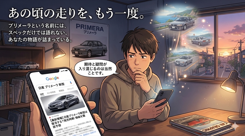 【最新情報】日産プリメーラ新型は復活する？発売時期・価格を徹底予想