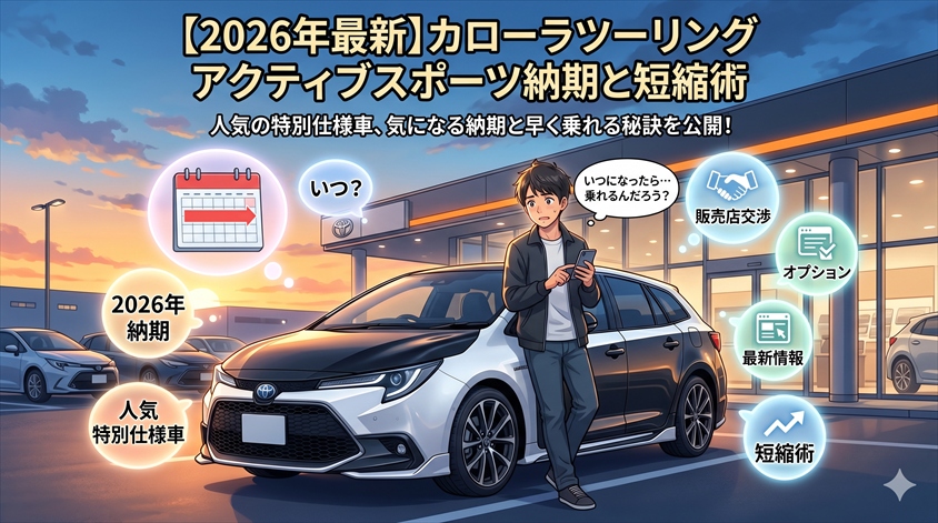 【2026年最新】カローラツーリング アクティブスポーツ納期と短縮術