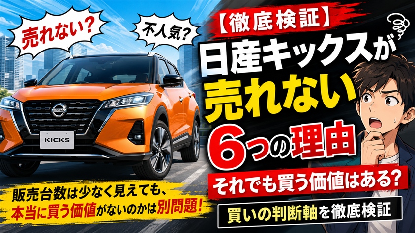 【徹底検証】日産キックスが売れない6つの理由と買いの判断軸