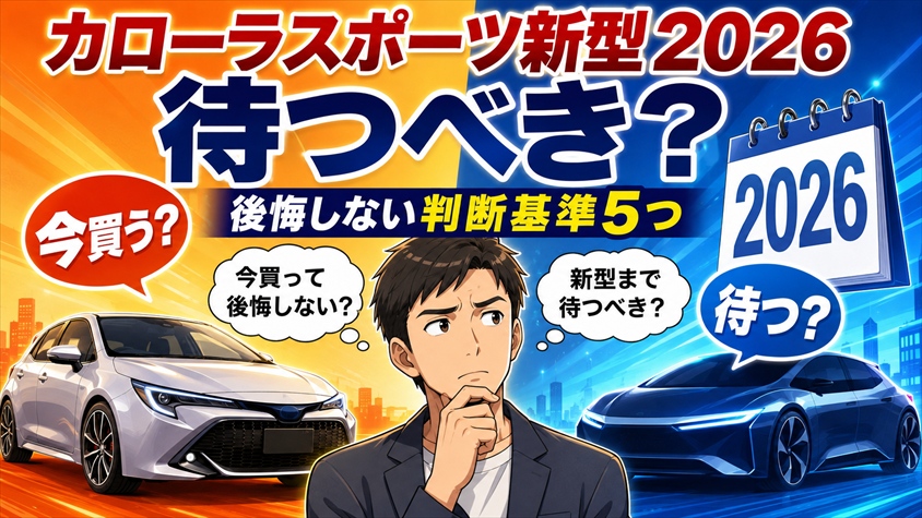 カローラスポーツ新型2026を待つべきか？後悔しない判断基準5つ