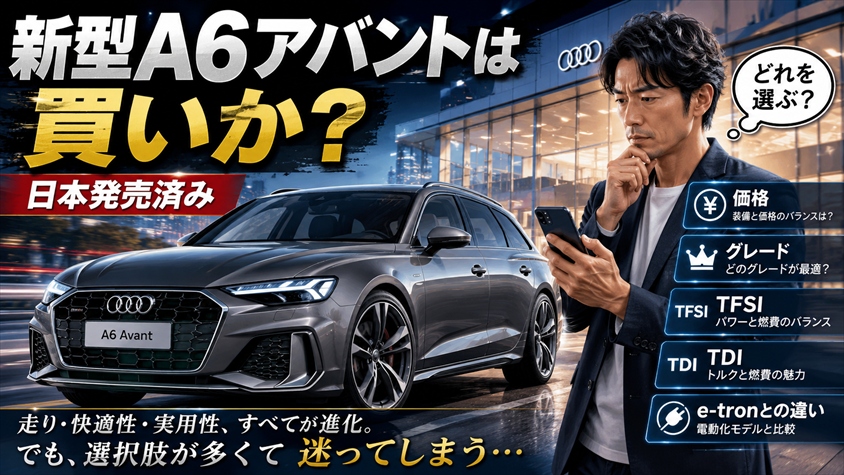 新型A6アバントは買いか？日本発売の価格・グレード・判断軸まとめ