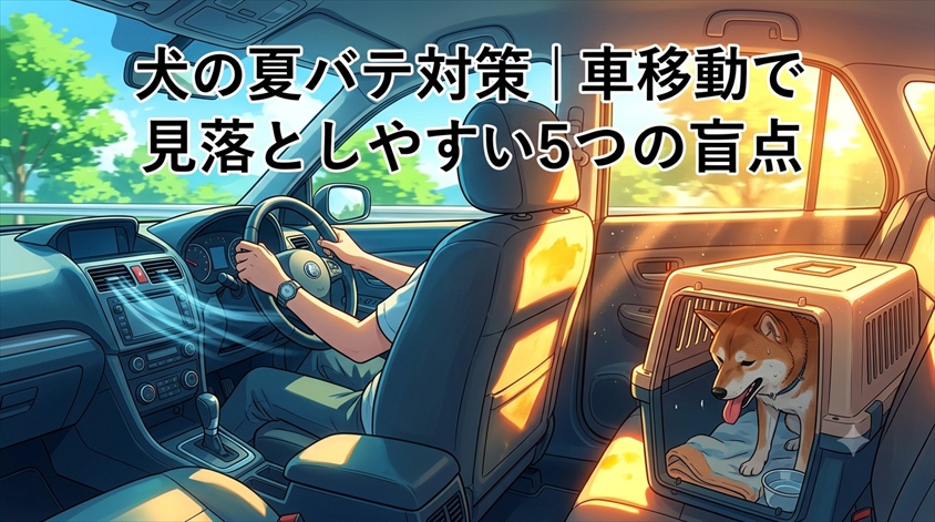 犬の夏バテ対策｜車移動で見落としやすい5つの盲点