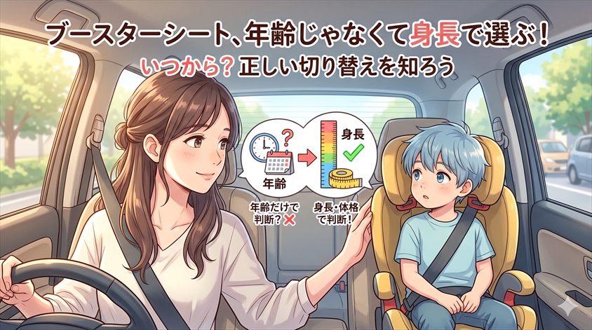 ブースターシートは何歳から？年齢より身長で判断すべき理由