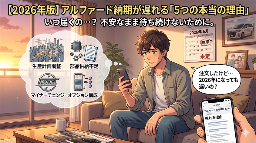 【2026年版】アルファード納期が遅れる5つの本当の理由