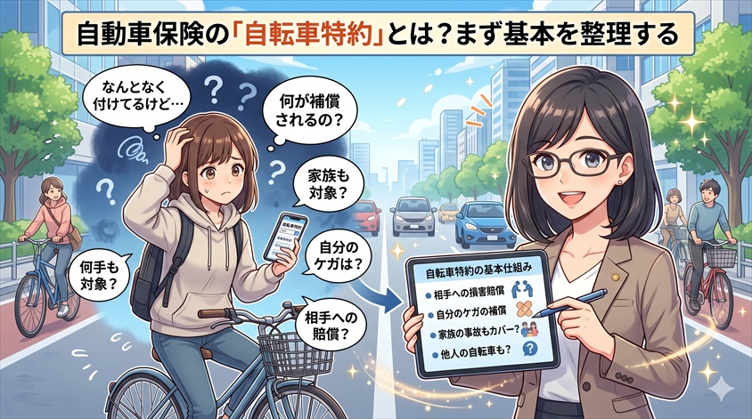 自動車保険の「自転車特約」とは?まず基本を整理する