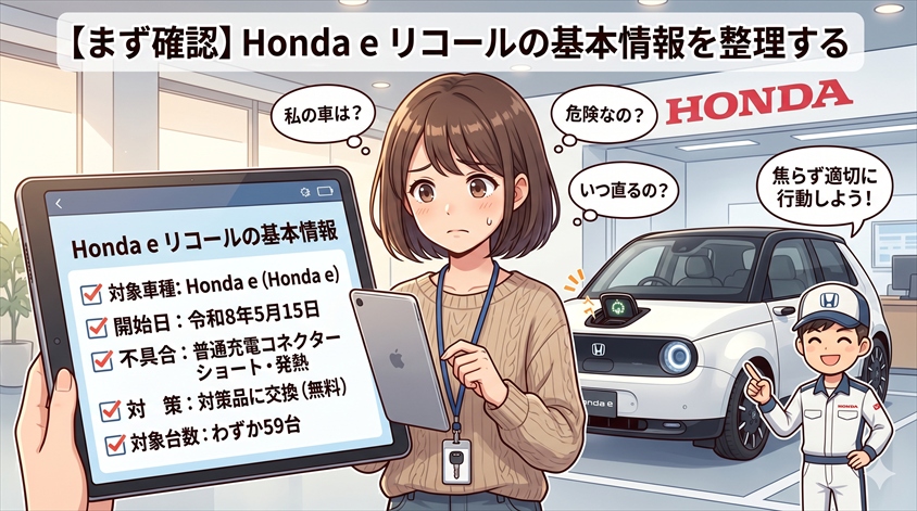 【まず確認】Honda eリコールの基本情報を整理する