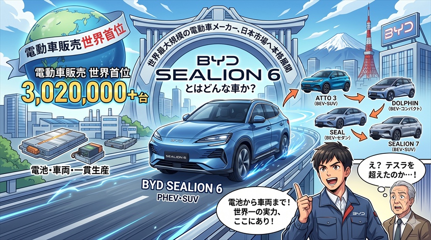 BYD SEALION 6(シーライオン6)とはどんな車か