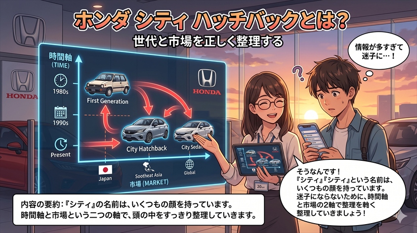 ホンダ シティ ハッチバックとは?世代と市場を正しく整理する
