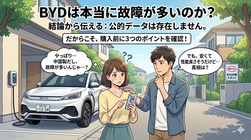 BYDは本当に故障が多いのか?結論から伝える