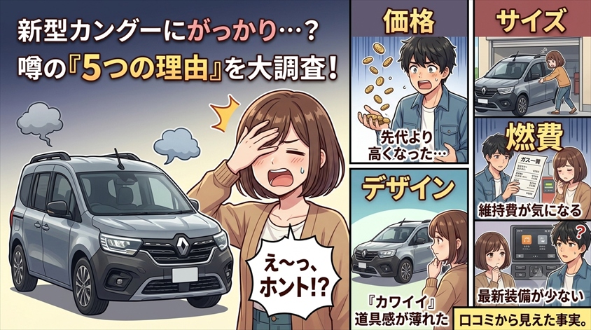 新型カングーが「がっかり」と言われる5つの理由