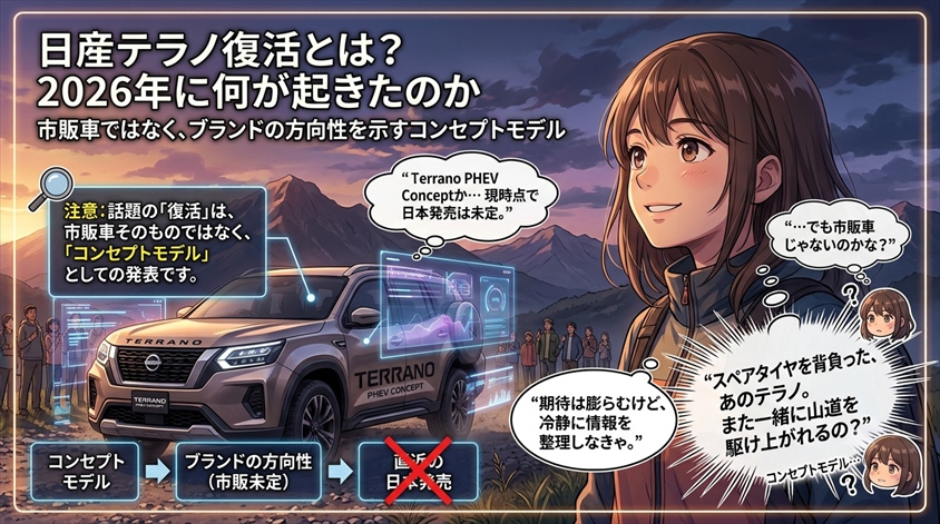 日産テラノ復活とは？2026年に何が起きたのか