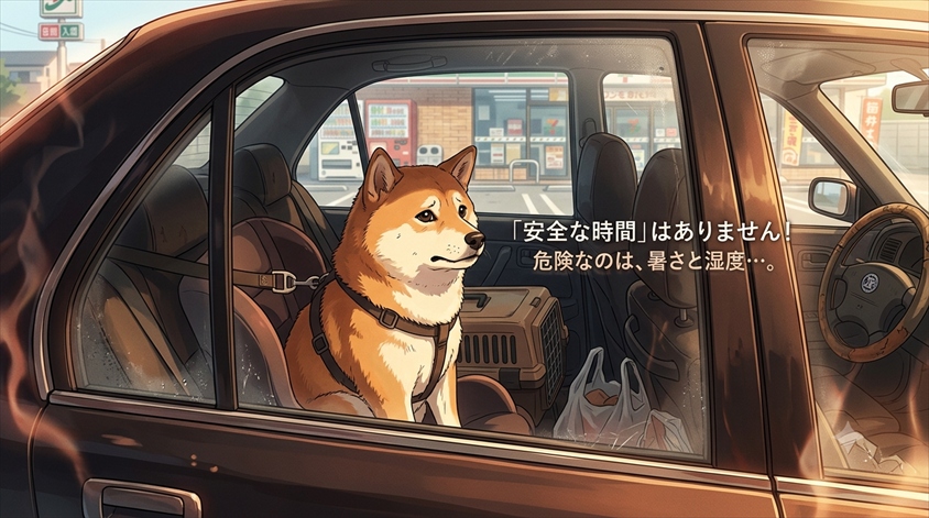 犬を車内に放置すると何分で危険？結論は「安全な分数はない」