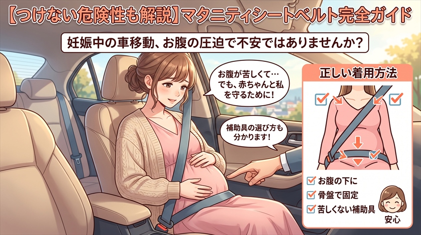 妊娠中でもシートベルトは必ず着用すべき理由