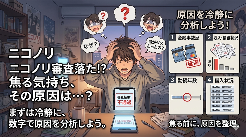 ニコノリの審査に落ちた原因として考えられること
