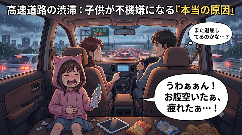 高速道路の渋滞で子供が不機嫌になる「本当の原因」