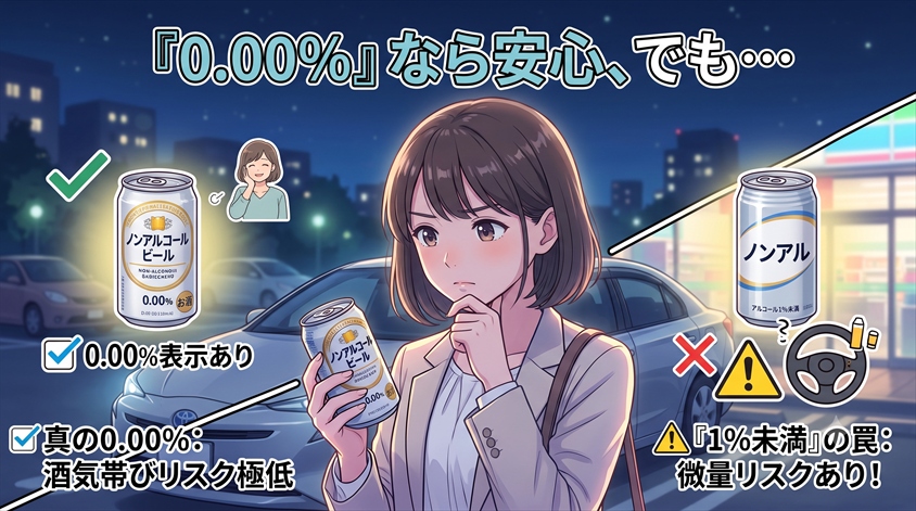 ノンアルコールビールを飲んで酒気帯び運転になるのか？結論から