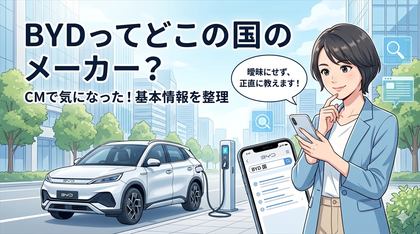 BYDはどこの国のメーカー?基本情報を整理
