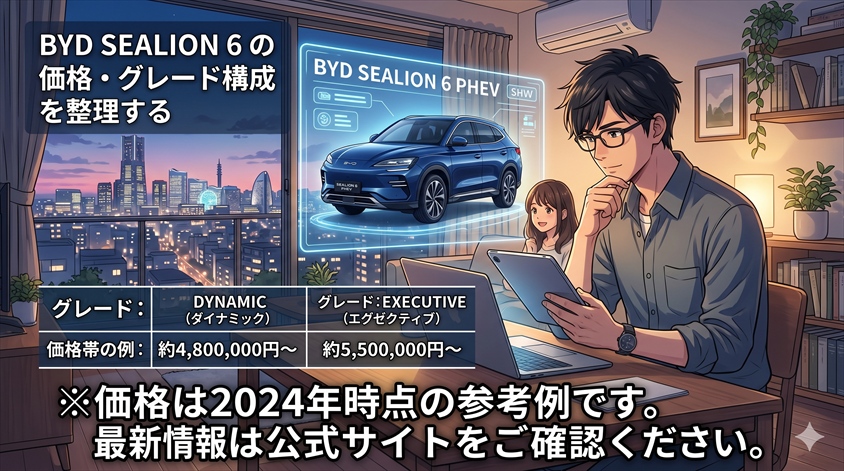 BYD SEALION 6の価格・グレード構成を整理する