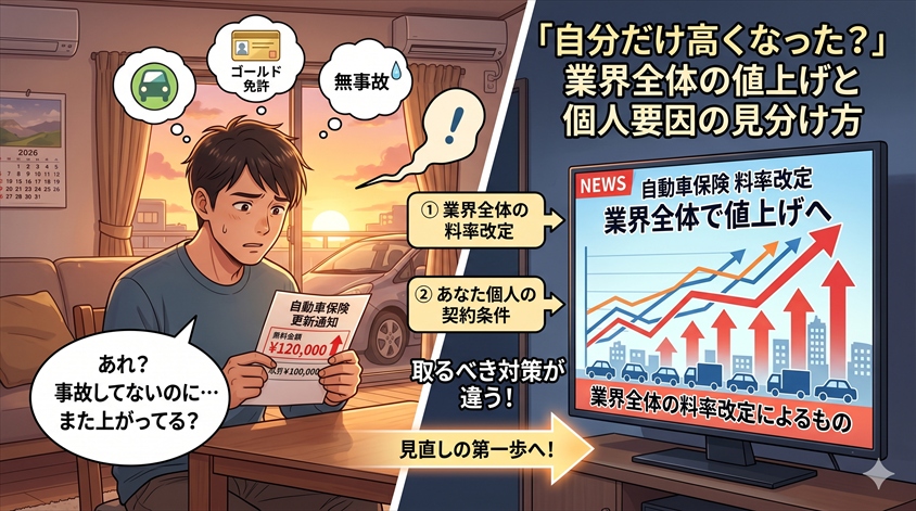 「自分だけ高くなった?」業界全体の値上げと個人要因の見分け方