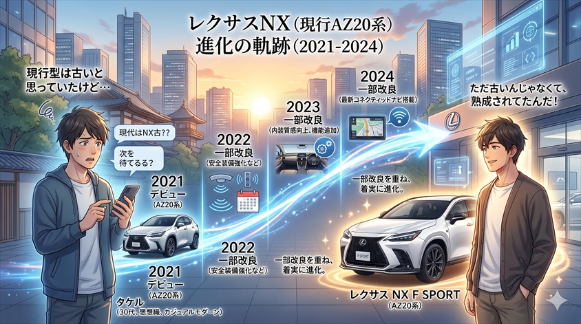 レクサスNX（現行型・AZ20系）の改良履歴を時系列で振り返る