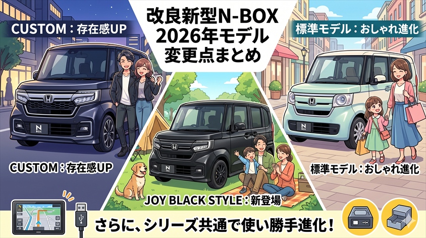 改良新型N-BOX 2026年モデルの変更点まとめ