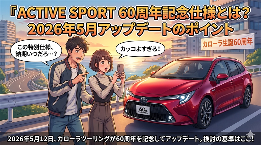 ACTIVE SPORT 60周年記念仕様とは？2026年5月アップデートのポイント