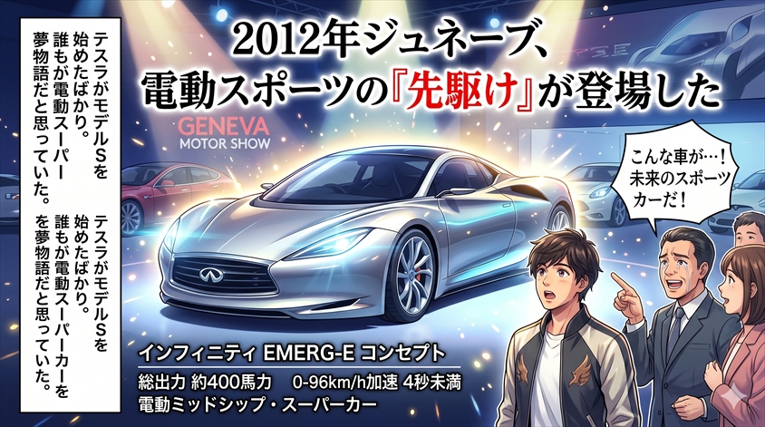 2012年ジュネーブ、電動スポーツの「先駆け」が登場した