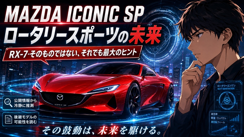 MAZDA ICONIC SPとロータリースポーツの未来
