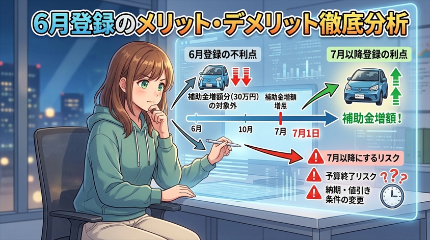 6月登録だと本当に損なのか？冷静に整理する