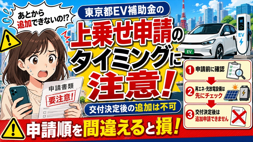 申請ミスで最も怖い「上乗せ申請のタイミング」｜交付決定後の追加は不可