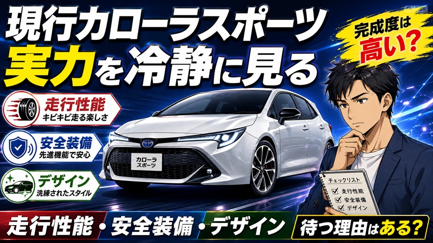 現行カローラスポーツの実力を冷静に見る