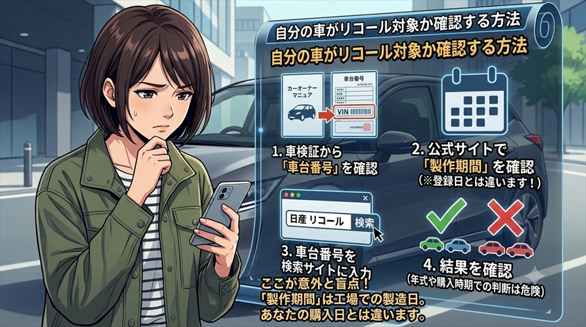 自分の車がリコール対象か確認する方法