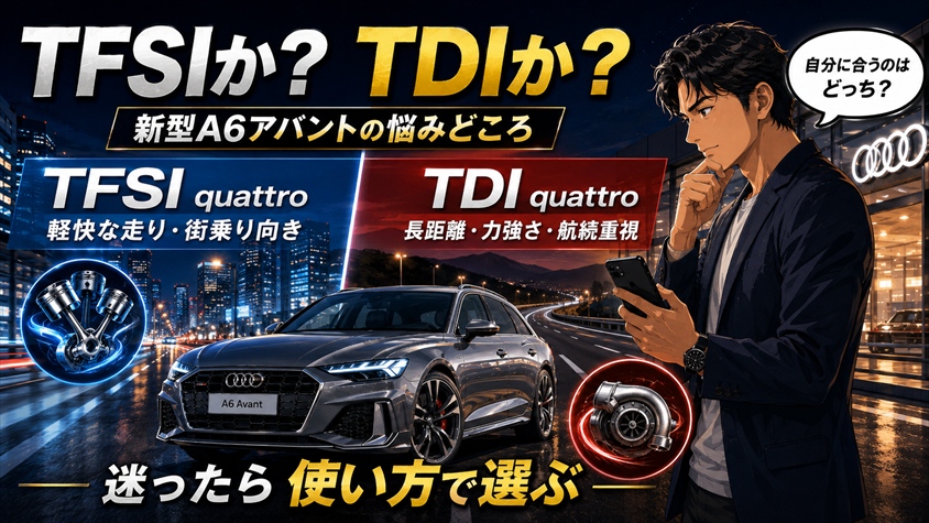 TFSI quattroとTDI quattro、どちらを選ぶべきか