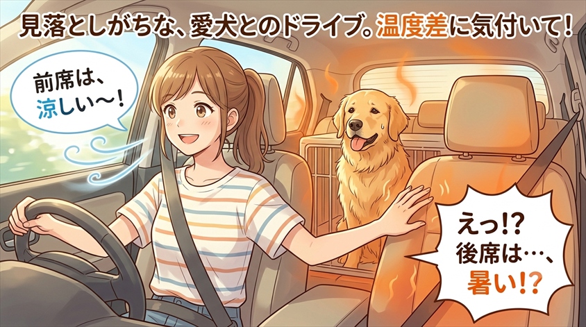 前席は涼しいのに後席は暑い？車内の温度差を見落とさないために
