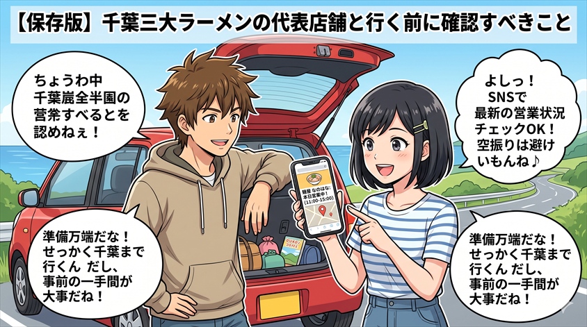 千葉三大ラーメンの代表店舗と行く前に確認すべきこと